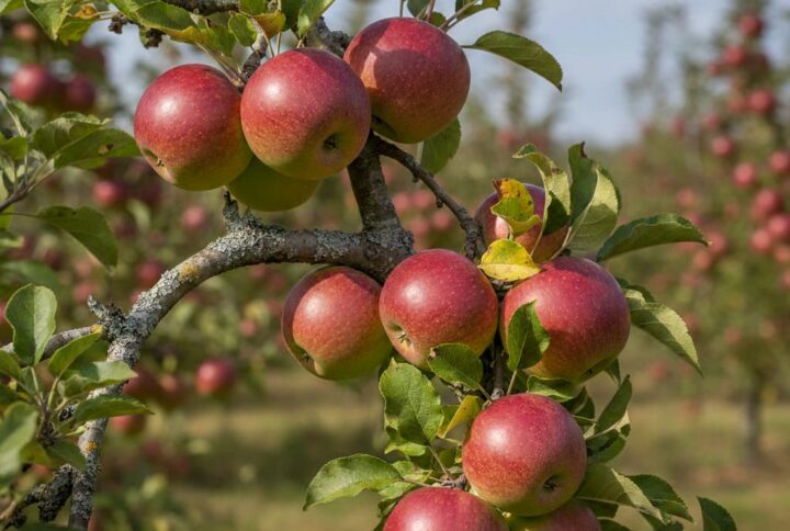 Mar ionatan. Creanga cu fructe coapte