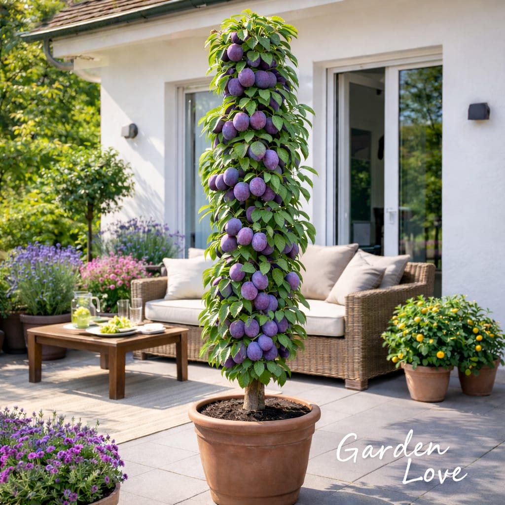 prun columnar la ghiveci