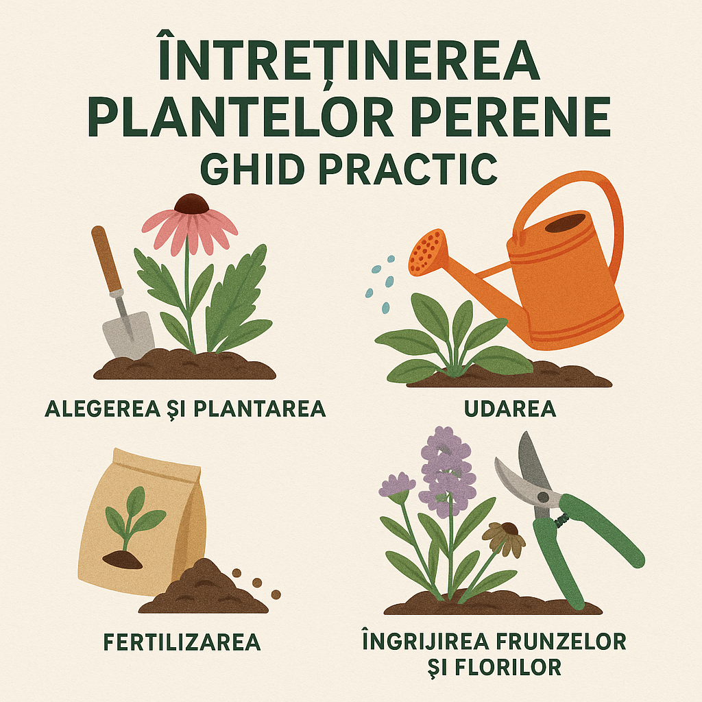 Întreținerea plantelor perene – udare și fertilizare corectă