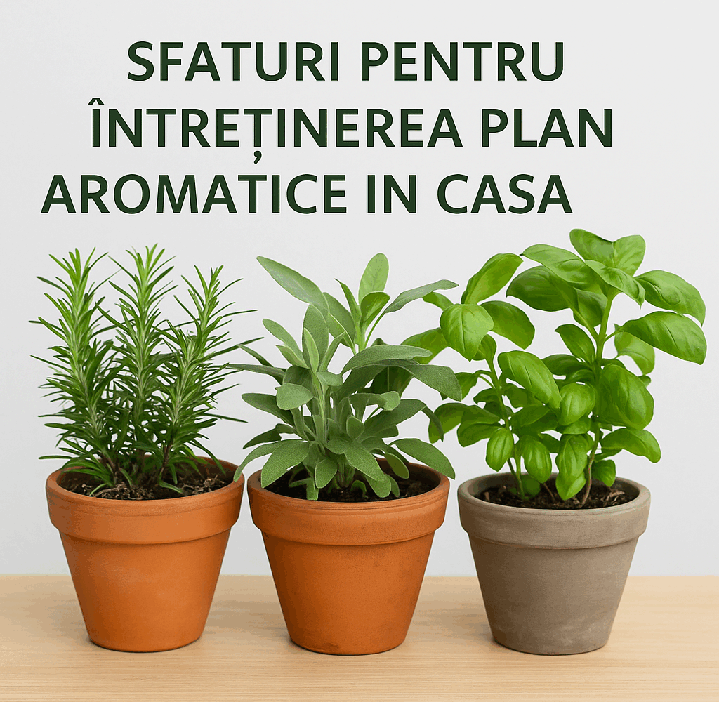 Întreținerea plantelor aromatice în casă – rozmarin, salvie și busuioc la ghiveci