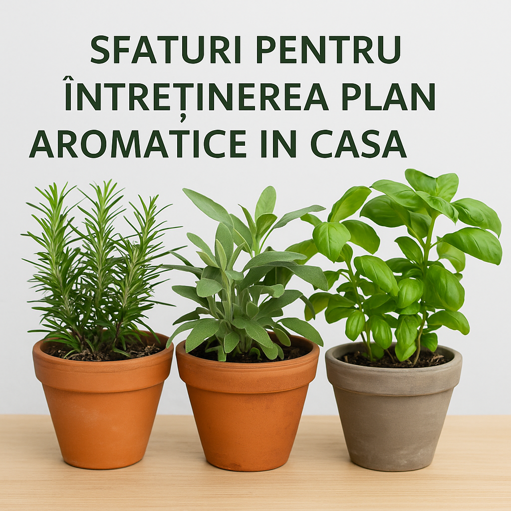 Întreținerea plantelor aromatice în casă – rozmarin, salvie și busuioc la ghiveci
