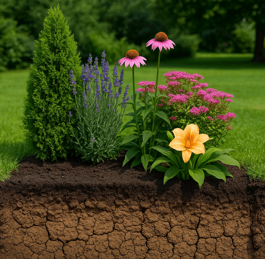 plante pentru sol argilos în grădină – ghid de drenaj, plante recomandate și soluții