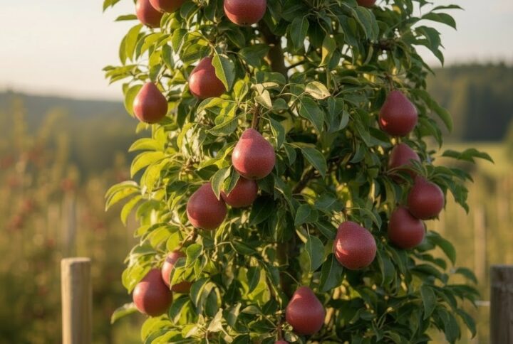 Par columnar decora, imagine cu fructe coapte intr-un par columnar de la garden Love