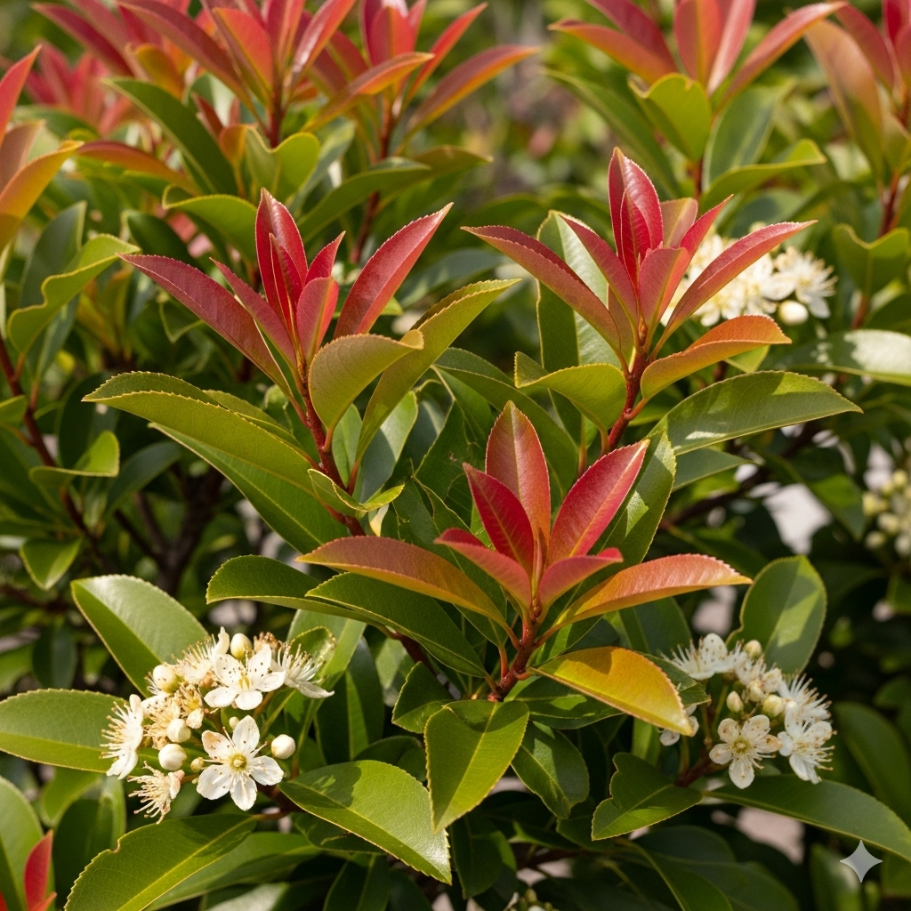 photinia cu floare