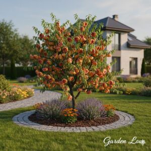 Pom fructifer, piersic plat paraguai, garden Love