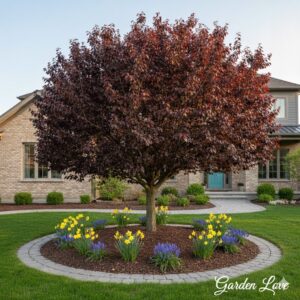 Descoperă Prunus Nigra (Prun Roșu Ornamental), arborele care transformă orice grădină. Frunziș purpuriu intens și flori roz superbe.