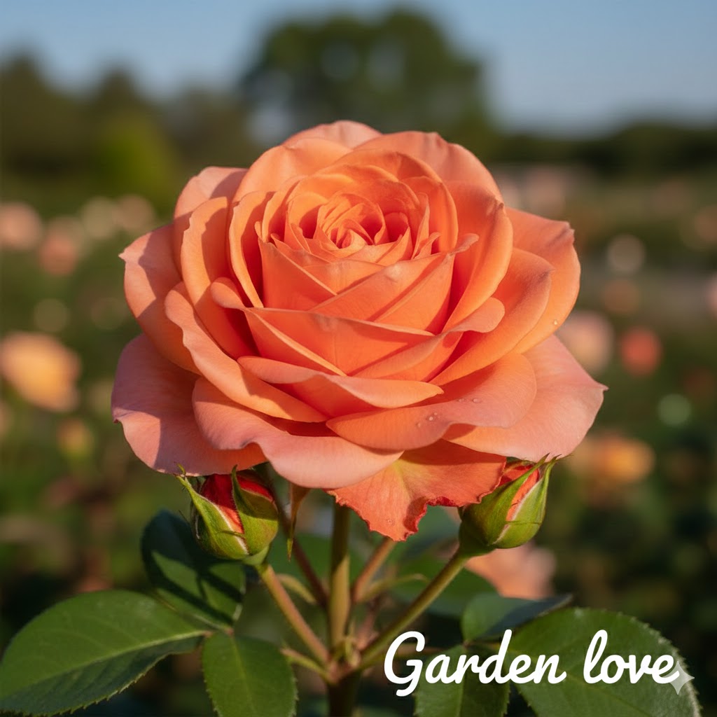 trandafir portocaliu monica