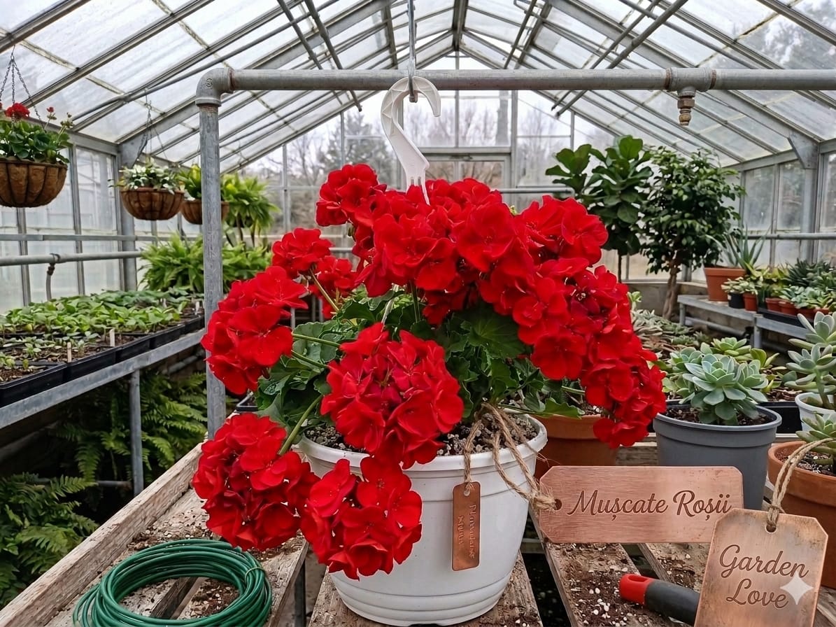 MUSCATE ROSII SUSPENDATE