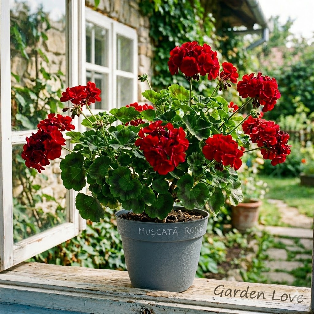 muscate rosii la ghiveci