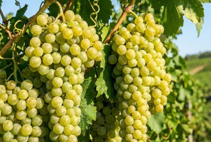 Vita de vie Aron, in livada Garden Love, struguri albi copti