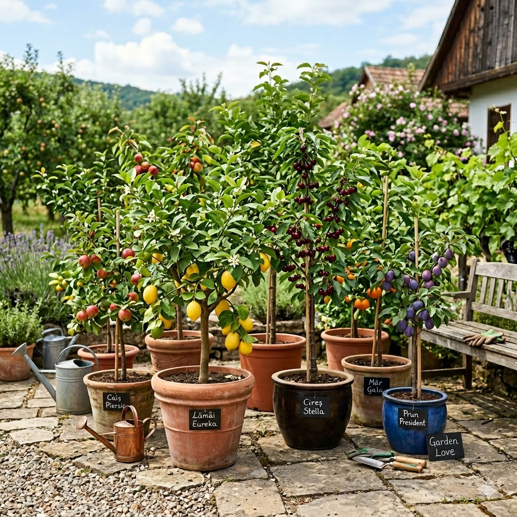 Pomi Fructiferi la Ghiveci