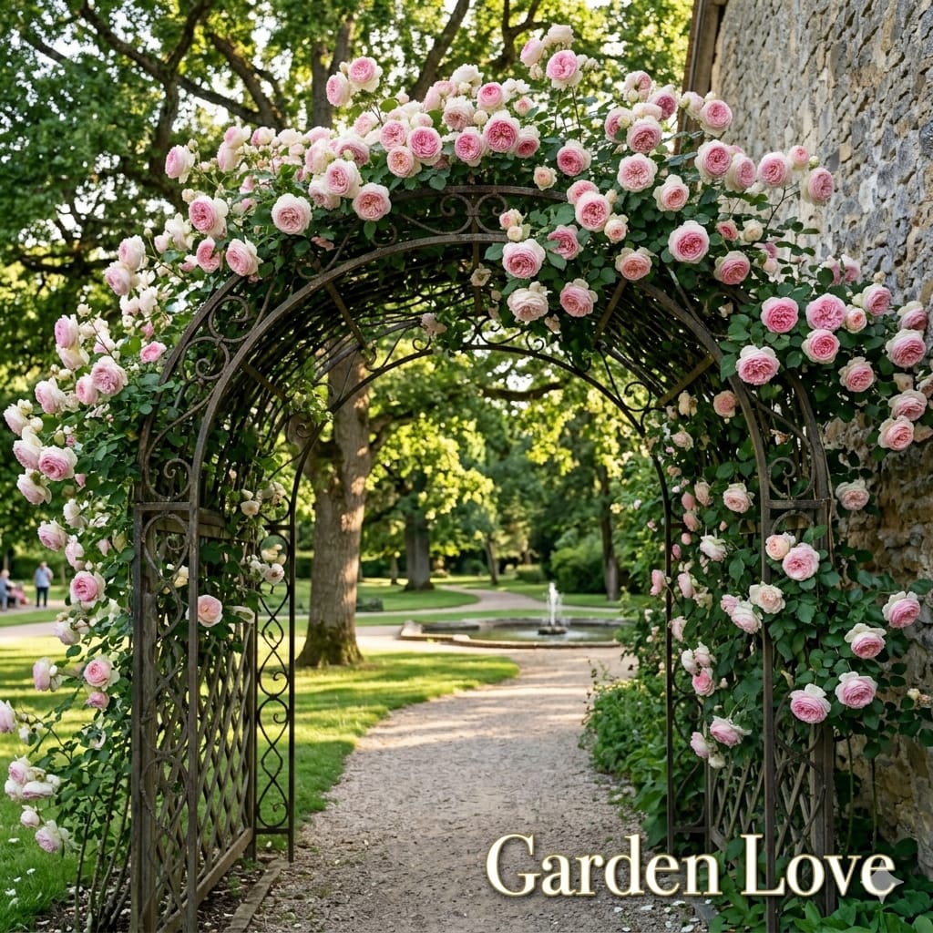 arcada cu trandafiri eden rose